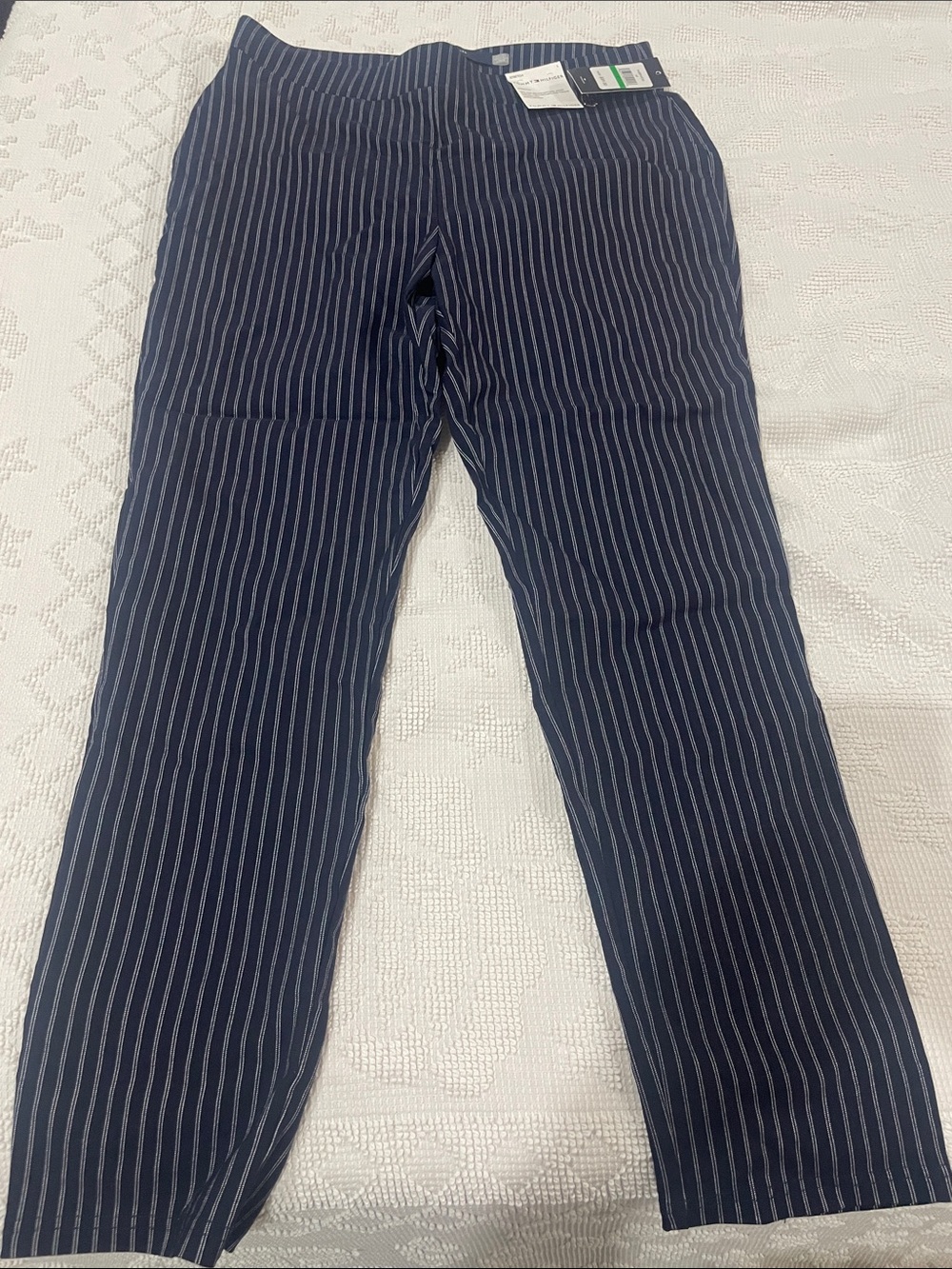 Tommy Hilfiger Navy Pinstripe Dress Pants